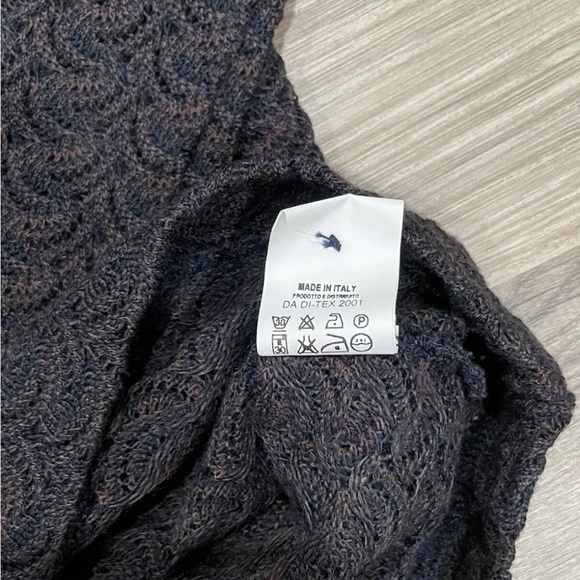 Women’s Missoni Sport Wool Acrylic Collared Button Down Sweater Open Knit - Picture 5 of 13